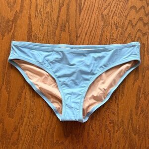 J. Crew Light Blue Bikini Bottom with Nude Lining